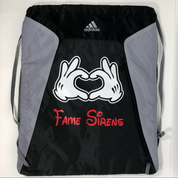 Adidas "Fame Sirens" Drawstring Backpack/Bag